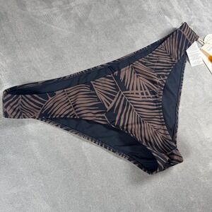 Vuori Aqua Bikini Bottom Chocolate Fronds Palm Print VW709 Womens XL NWT